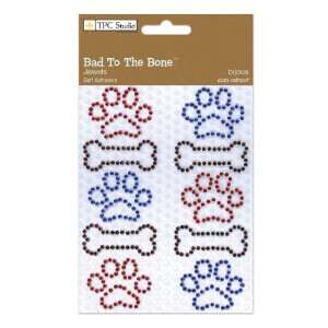  Bat To The Bone Self Adhesive Jeweled Shapes 3 1/2 Inch by 