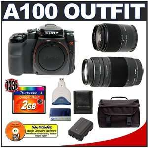  Sony Alpha A100 A100K 10.2MP Digital SLR Camera Kit with 