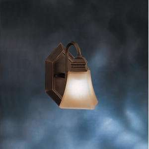 By Kichler Polygon Collection Oiled Bronze Finish Wall Mount 1 Light 
