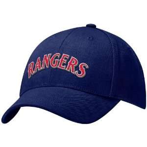 Texas Rangers Swoosh Flex Fit Hat (Blue) Sports 