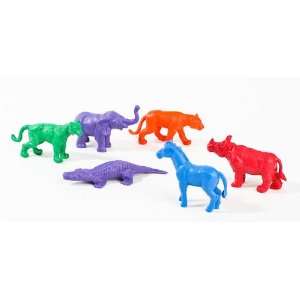  Safari Mix of Rubber Animal Erasers  6 Packages of 6 36 