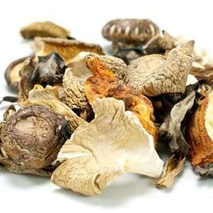 Mixed Wild Pacific Mushrooms   Dried   1 bag, 1 lb  