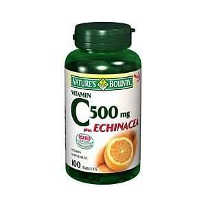  NATURES BOUNTY VIT C 500MG + ECHINACEA 100TB by NATURES BOUNTY 