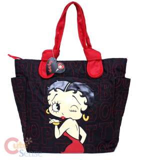 Betty Boop Diaper Tote Bag Quilted Shoulder Bag Red  