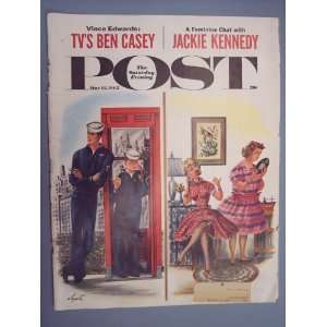  Post mag. Cover may 12,1962 Sailors and girls on phone 