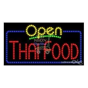  Thai Food LED Business Sign 17 Tall x 32 Wide x 1 Deep 