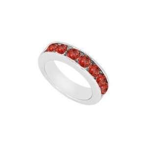  Ruby Wedding Band  14K White Gold   0.50 CT TGW Jewelry