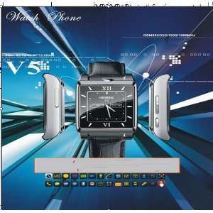  V5 watch phones Quadband FM 1.44 Full touch screen Camera 