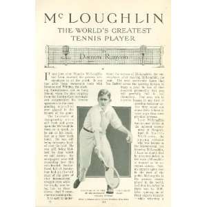  1914 Maurice McLoughlin Champion Tennis Player Everything 