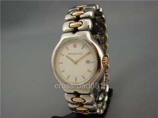 Mens Tiffany & Co Tesoro Wrist Watch Quartz Great  