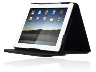   Premium Kickstand Foilo Book Hard Case w/Stand for iPad 2 Black  