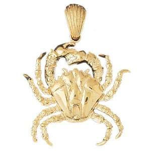  CleverEves 14K Gold Pendant Crabs 11.6   Gram(s 