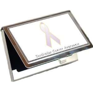  Testicular Cancer Awareness Ribbon Business Card Holder 