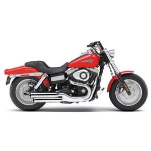   Inch Slip On Chrome Mufflers with Tips for 2008 2011 HD Fat Bob Models