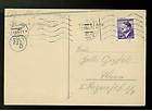 1943 Germany Theresienstadt Jewish Ghetto Judenrat Cancel postcard 