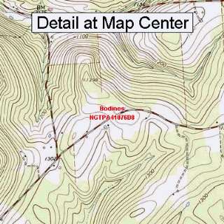  USGS Topographic Quadrangle Map   Bodines, Pennsylvania 