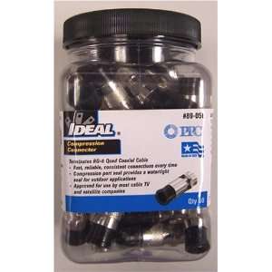  IDEAL   Network connector   F connector   (RG 6Q) (pack of 