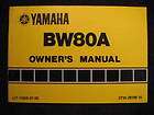 Yamaha 1990 BW80 BW 80 Big Wheels *New* Original Owners Manual