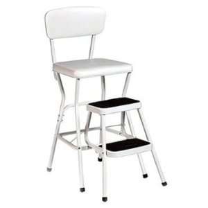 Adepta Medical 11118WHT Chair Step Stool with Slide Out Steps   White