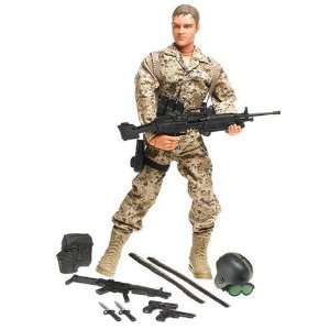   Modern Military Figure USMC M249 Machine Gunner Toys & Games