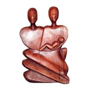 Family Wood Statue 12 