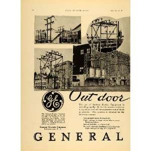   Ad General Electric Outdoor Station Equipment   Original Print Ad