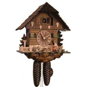  Adolf Herr Cuckoo Clock 8 day The Busy Woodchopper 13 x 11 