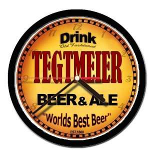  TEGTMEIER beer and ale cerveza wall clock 