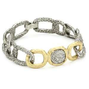  TAT2 Designs Pavia Link and Coin Silver Bangle Bracelet 