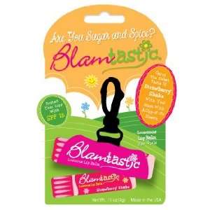  Strawberry Shake Luscious Lip Balm for Girls in pink clip 