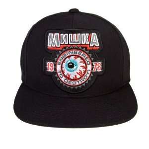 Mishka Eyeball Mnwka Snapback Hat Cap Black  Sports 