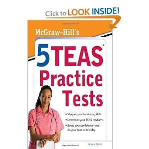  McGraw Hills 5 TEAS Practice Tests [Paperback] Kathy 