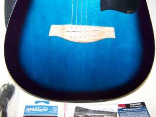 IBANEZ V70CE TBS 2Y 02 Acoustic Electric Guitar BLUE Sunburst + GATOR 