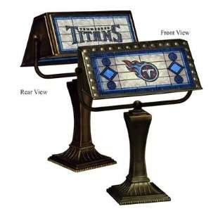  Titans Memory Company Team Art Glass Bankers Lamp NFL Football Fan 
