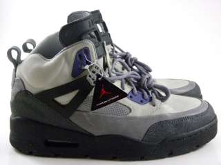 New Nike Air Jordan Spizike Winterized Gray/Black/Purple ACG Boots Men 
