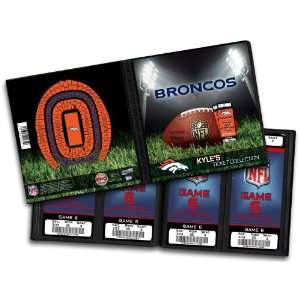    Personalized Denver Broncos NFL Ticket Album