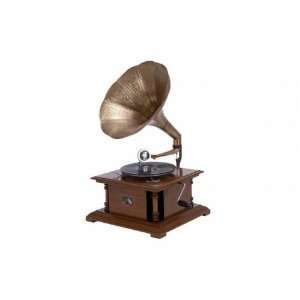    Benzara 36312 Wood Metal Gramophone [Kitchen]