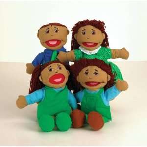    Hispanic Full Body Family Puppets    Set of 4