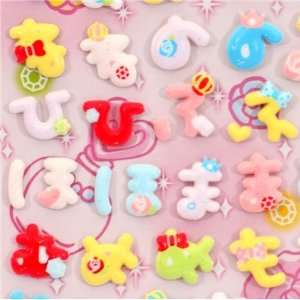 Japanese characters glitter sponge sticker Toys & Games