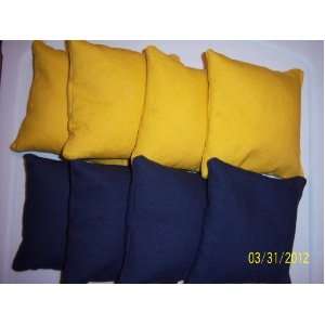  Cornhole Bags ACA Regulation 4 Yellow & 4 Blue Everything 