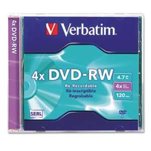 Verbatim DVD RW Rewritable Disc VER94918 Electronics
