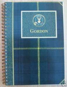 Gordon TARTAN GIFT STATIONERY NOTEBOOK JOURNAL DIARY  