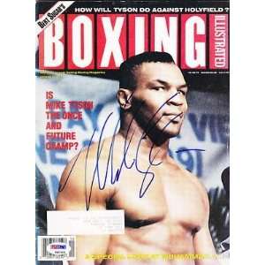  Boxing Magazine w/PSA DNA COA Champ   Autographed Boxing Magazines 
