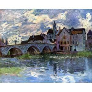  Oil Painting Pont de Moret sur Loing Alfred Sisley Hand 