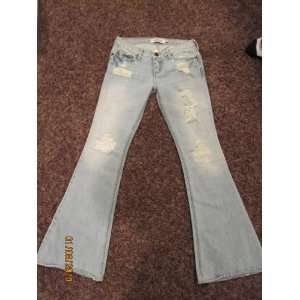  Abercrombie Girls Distressed Jeans Size 12 Slim 