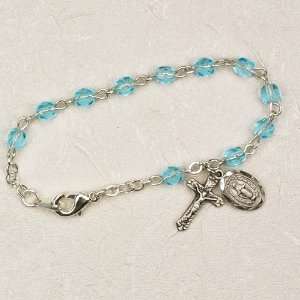 Baby Bracelet BR116D AQ Birthstone Blue Aqua March 5 1/2 Miraculous 