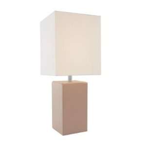  Lukman Tan Leather Wrapped Table Lamp
