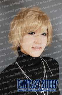Korea style daily cosplay wig light blond  