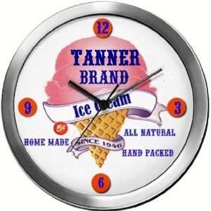  TANNER 14 Inch Ice Cream Metal Clock Quartz Movement 