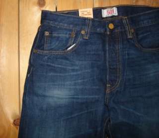 Levis Mens 501 Premium Rare Blue Jeans Size 31 x 30 #0690  